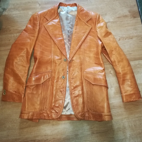 scully leather blazer